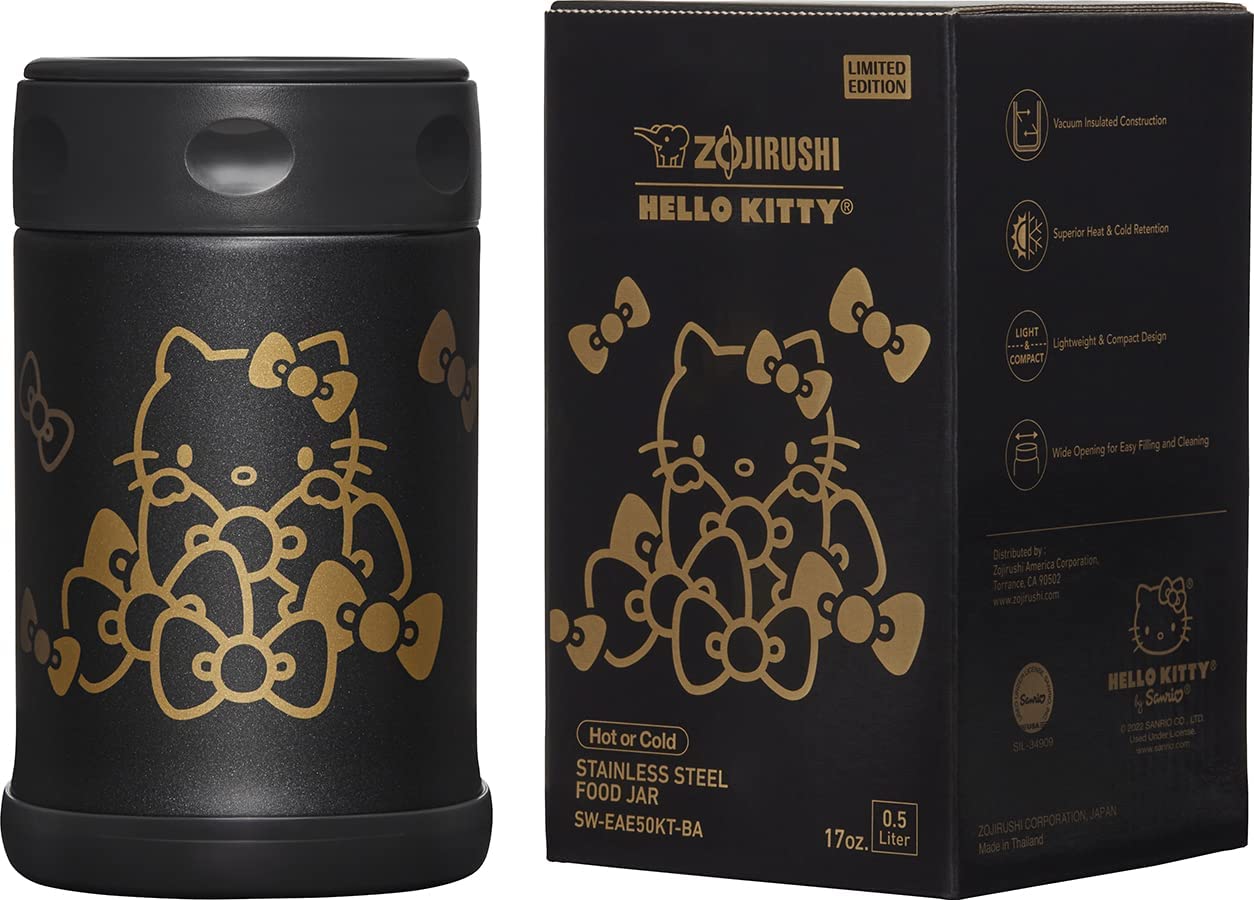 Zojirushi Stainless Steel Food Jar, 17-Ounce, Hello Kitty Collection