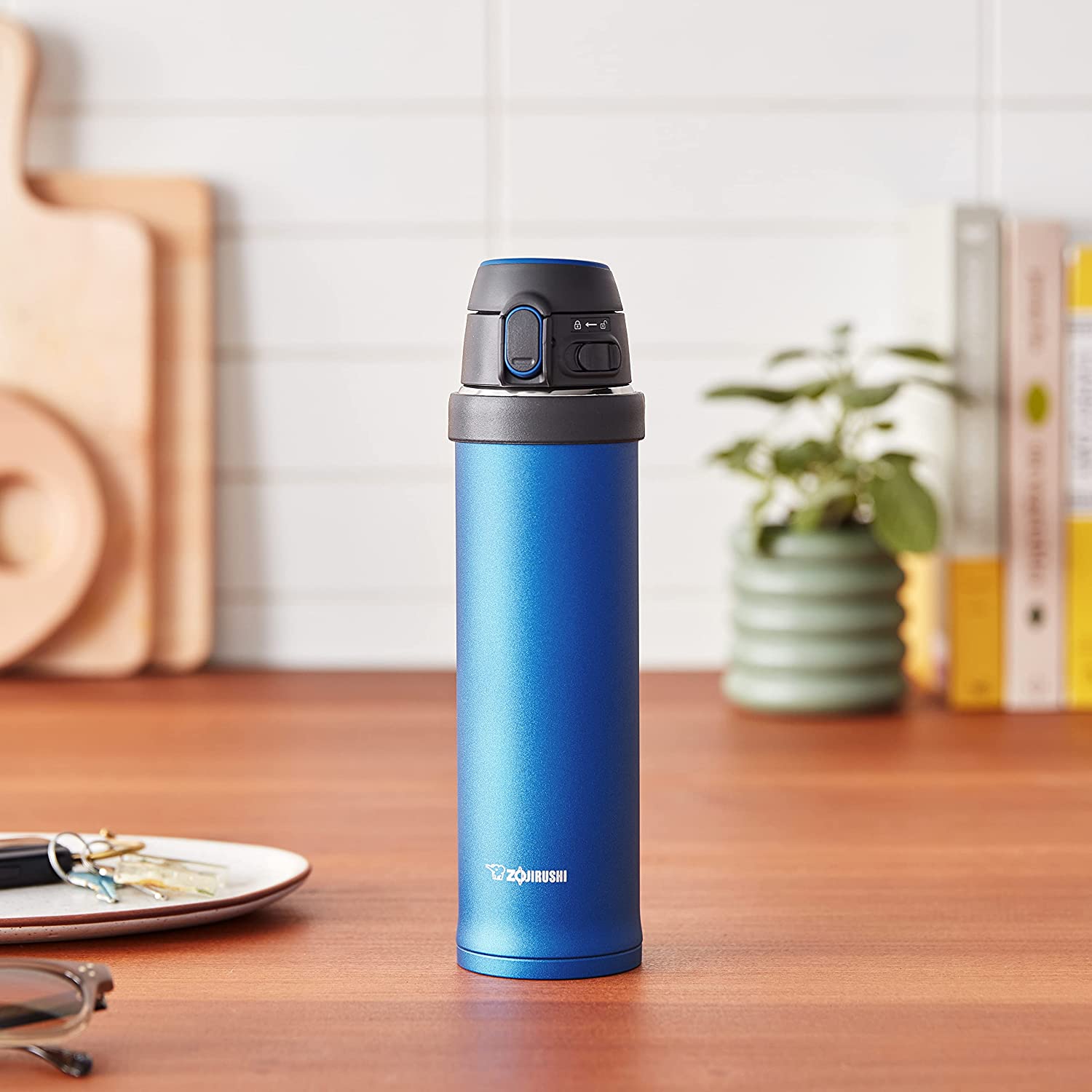 Zojirushi Flip-and-Go Stainless Mug, 16-Ounce