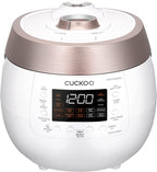 Cuckoo Pressure Rice Cooker Twin Plate & Warmer, 6-cup (Uncooked)